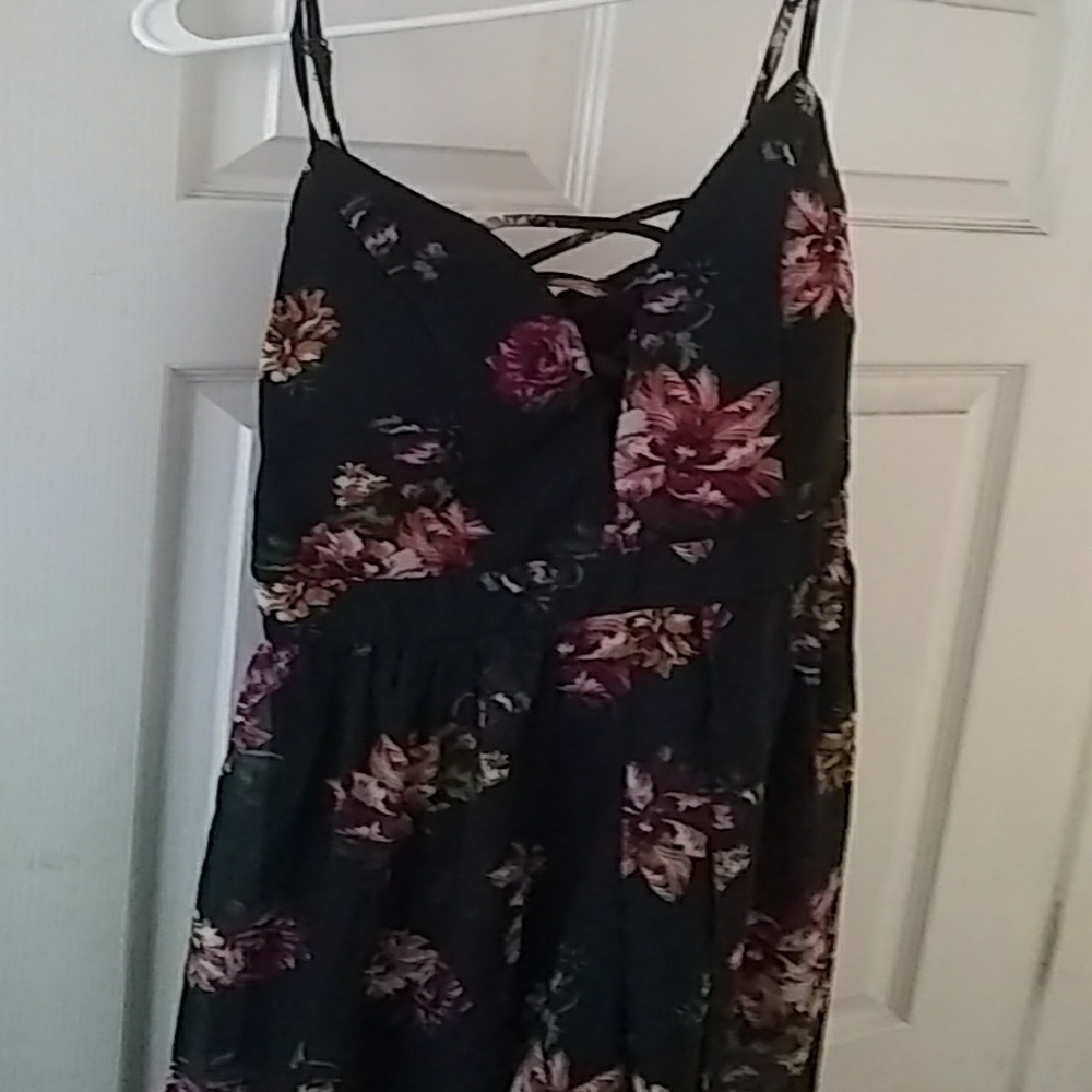 Floral Spaghetti strap romper jumper